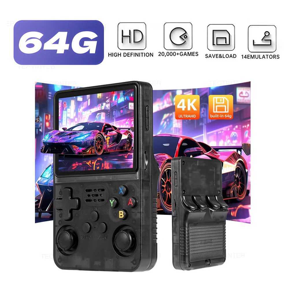 R36HD Retro Handheld Video Game Console 35-inch IPS Sn Built-in 64G 20000 Games Portable Gaming Players For PS1/GBA/FC H251119-image-1085261695
