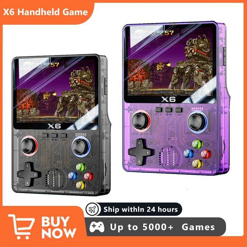 NEW X6 Game Console Retro Video Game Console 35 IPS Sn Portable Handheld Game Player Classic Games Children Gifts H251119-image-1085259466