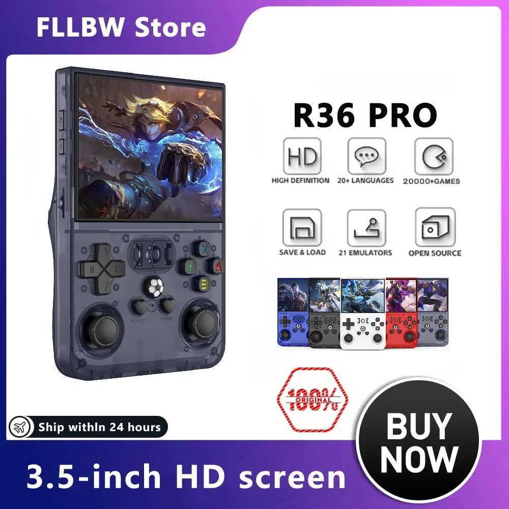 FLLBW R36 pro Open Source Handheld Video Game Console 35 Inch IPS Sn Portable Linux System Pocket Player with 128GB Storage H251119-image-1085260100