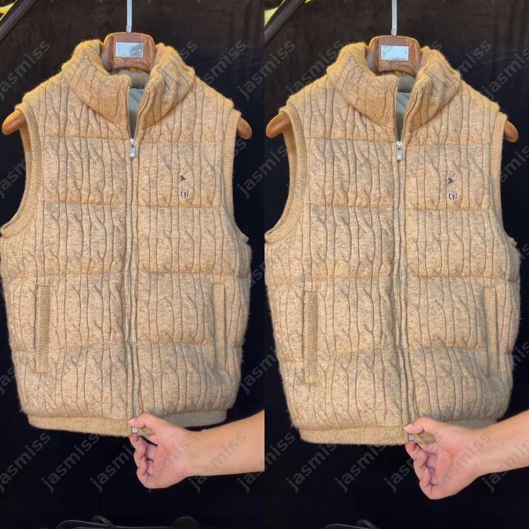 Designer Down Parkas Mens Luxury Puffer Vest Jacket Man Coat Unisex Sleeveless Jacket -12 Warm Men Horse Embroidery Bodywarmer Windbreaker Clothes D