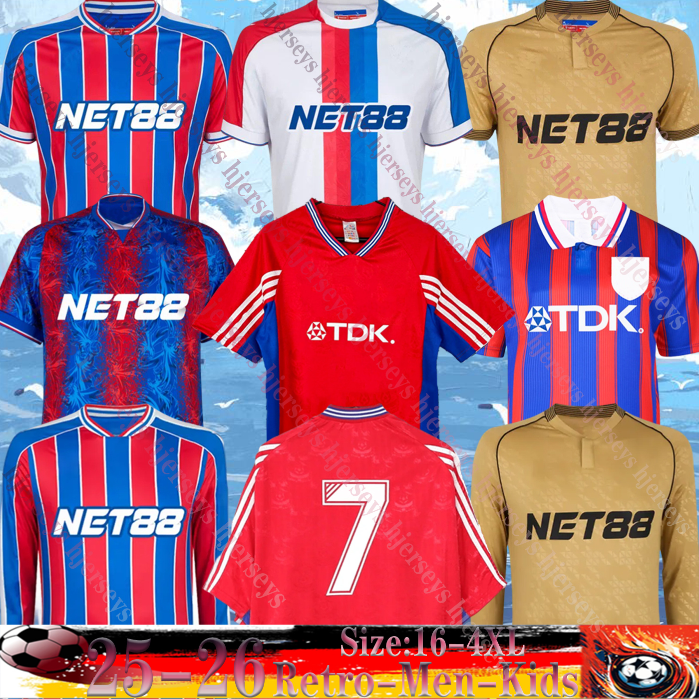 25 26 Crystals Soccer jersey DOUCOURE OLISE Olise Crystal Retro 96 97 98 99 2025 EZE MATETA EDOUARD JAYEW Top fan kids kit player version footbal-image-923695874