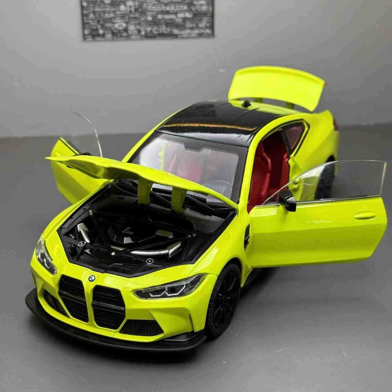 124 M4 G82 Coupe Alloy Sports Car Model Diecasts Metal Vehicles Car Model Simulation Sound Light Collection Chlidrens Toys Gift C251118-image-1085179925