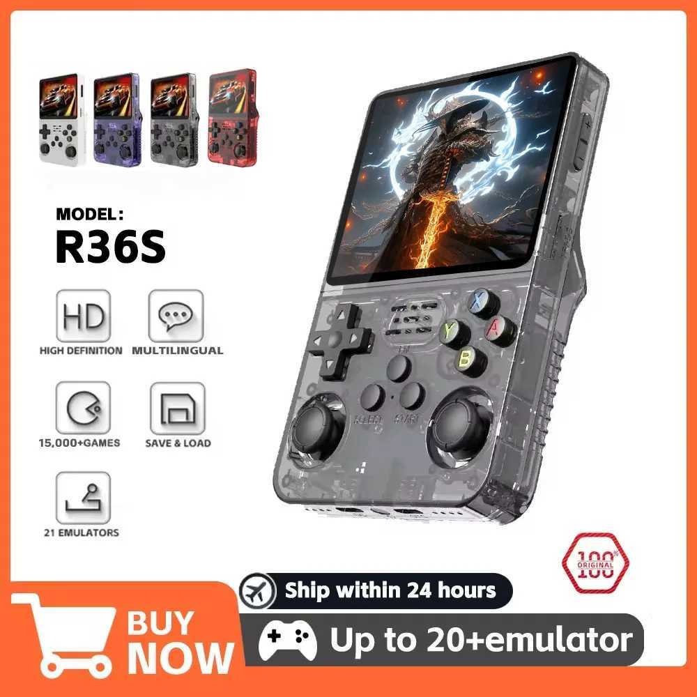 Open Source R36S Retro Handheld Video Game Console Linux System 35Inch IPS Sn Mini Portable Pocket Video Player 128G Games H25111922-image-1085335616