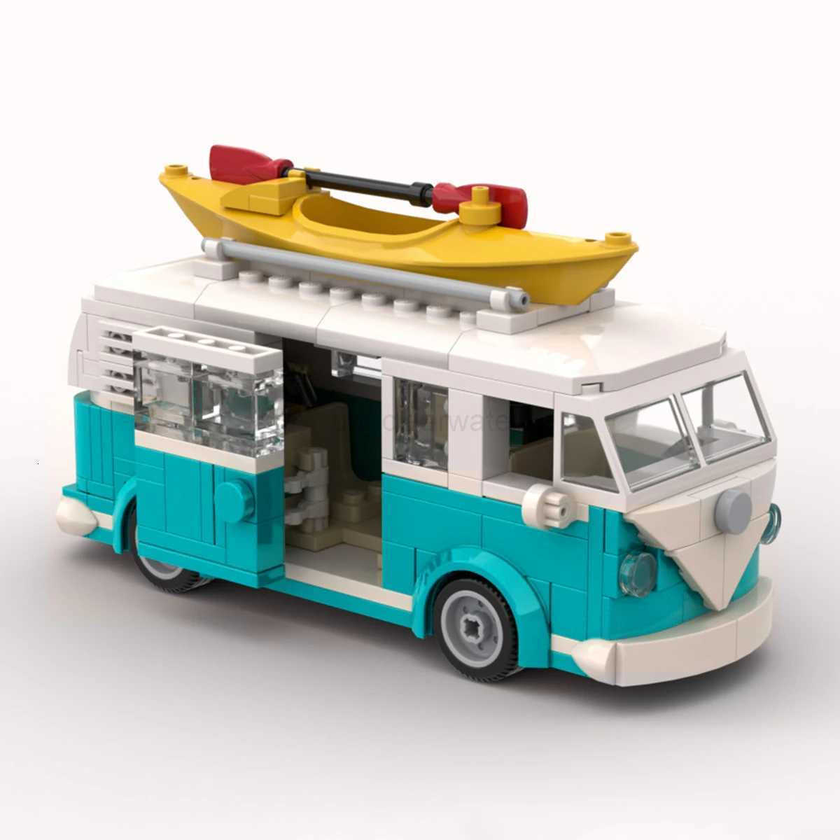 MOC Technical Car T1 Camper Van Vehicle 309PCS Model Building Blocks Toys For Children Toy Kids Gifts City Car Bricks C251118-image-1085180102