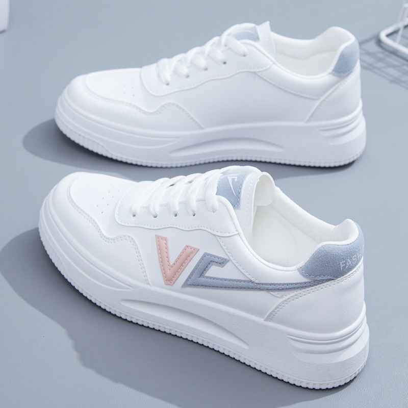 Déscripteur de livraison gratuite 2025 NOUVELLES baskets blanches d'été, chaussures de mode polyvalentes pour femmes, chaussures de sport décontr