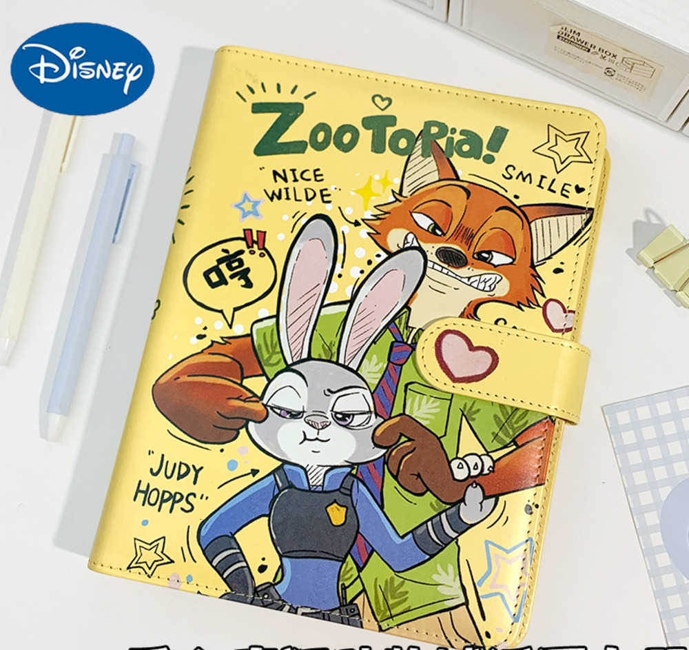 Disney Heart-shaped Crazy Animal City Magnetic Buckle Card Album Cute High-Value Loose-leaf Book Card Album A5 Photo Album Small Card Storage Boo-image-1085213950