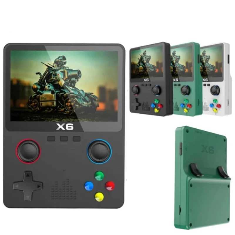 X6 35Inch IPS Portable Handheld Game Console Sn Dual Joystick 11 Simators GBA Video 10000 Classic Game Console for Kids H251119-image-1085259659