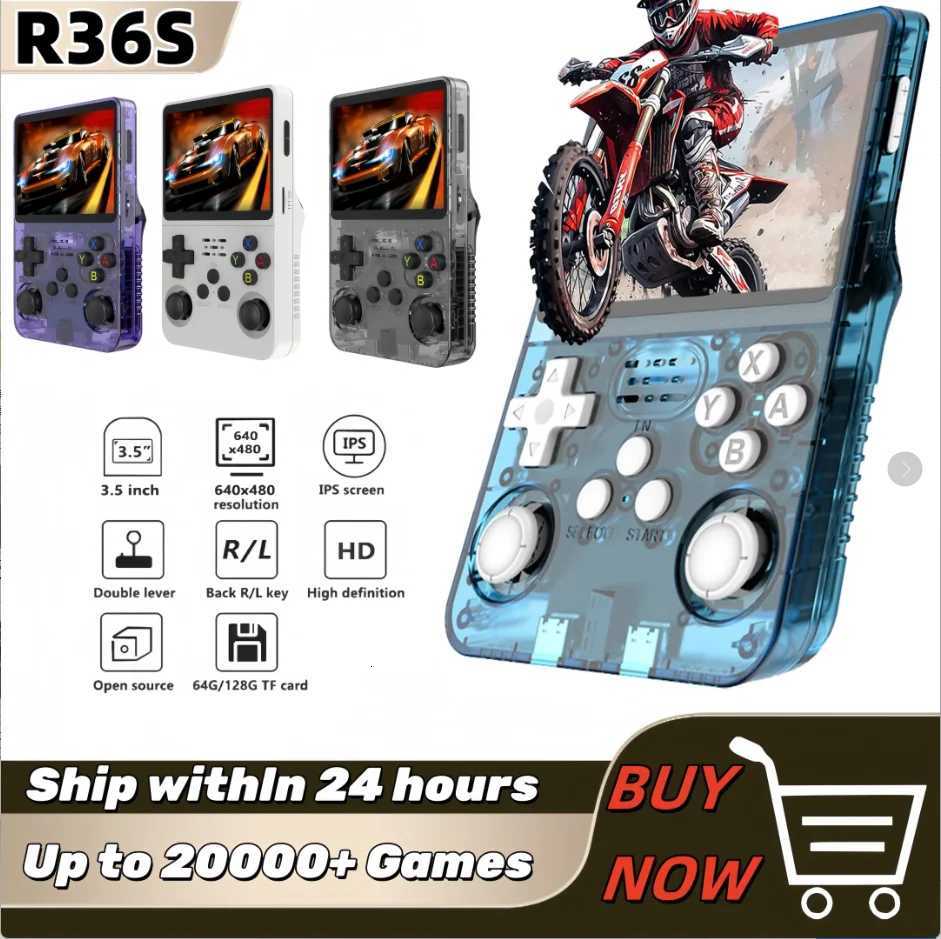 Open Source R36S Retro Handheld Game Console Linux System 35 Inch IPS Sn Portable Pocket Video Player 128GB Game gift H251119-image-1085261278