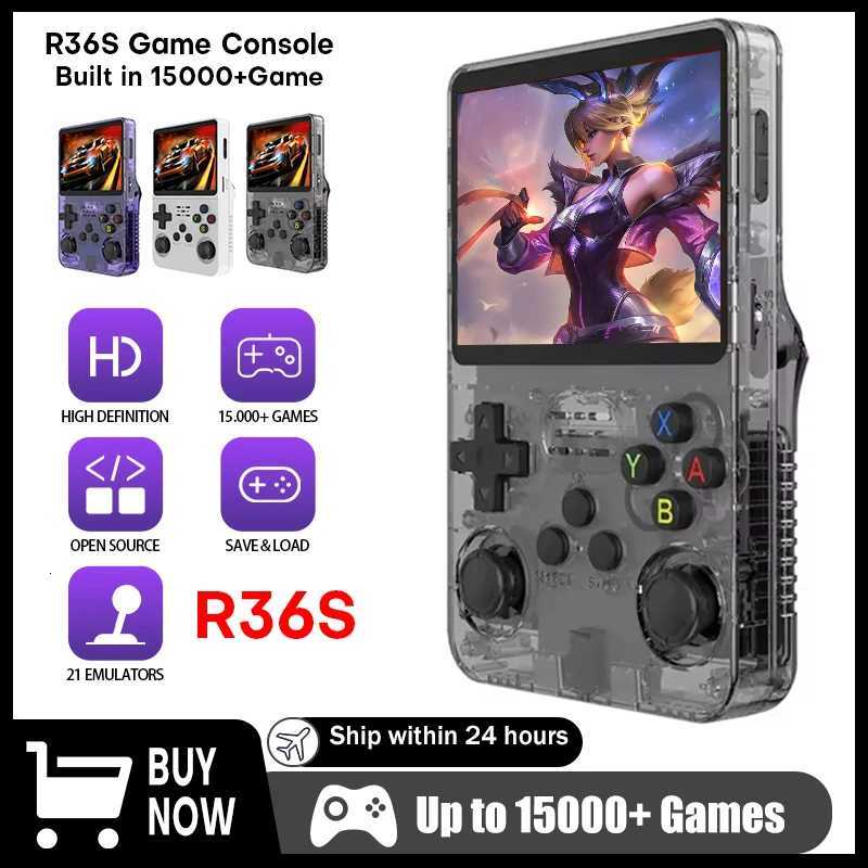 R36S Handheld Game Console 35 Inch 640480 IPS OCA Sn RK3326 Chip 64/128G 15000Games Portable Pocket Game Player Kids Gift H251119-image-1085261452