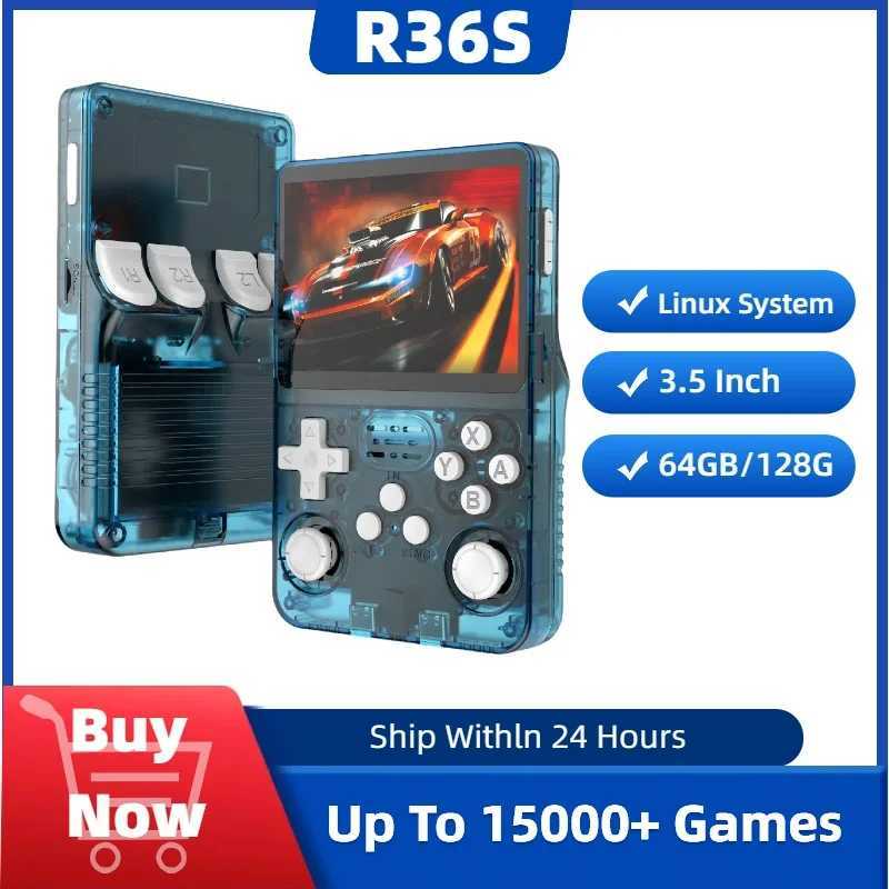 NEW R36S Retro Handheld Video Game Console Linux System 35 Inch IPS Sn R35s Plus Portable Pocket Video Player 64GB 128GB H251119-image-1085261339