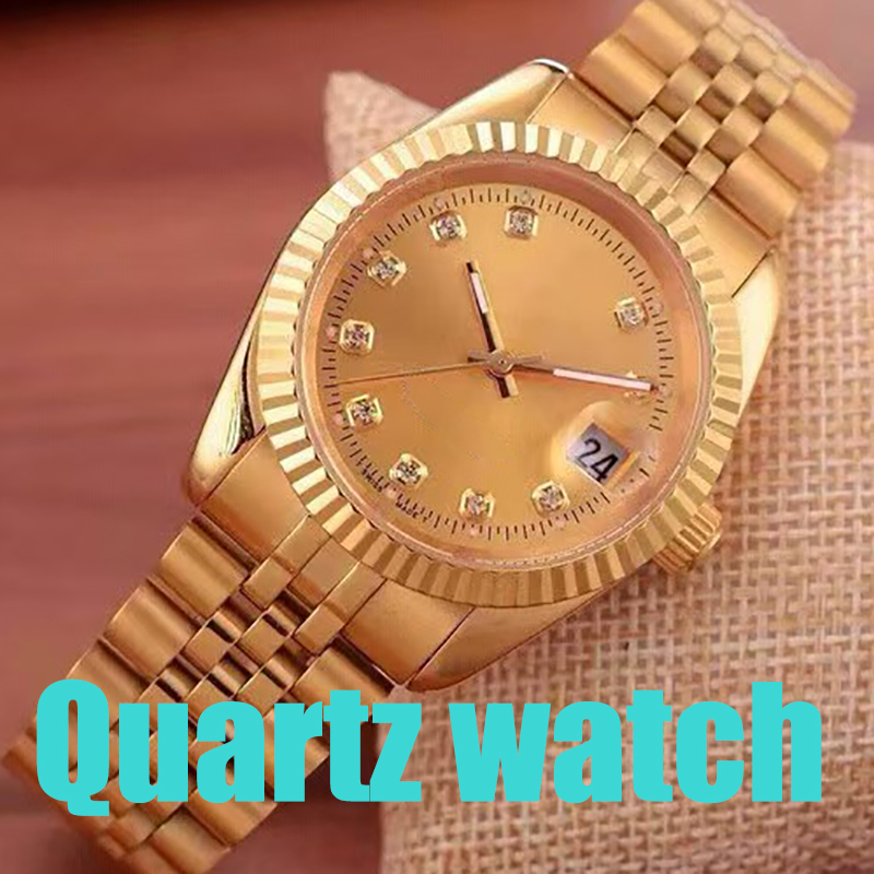 Mode Mans Montres 41mm Quartz Strass Diamant Or Hommes Montre Designer Montres Bracelet En Acier Inoxydable Pour Hommes Cadeaux De Noël Saint Val
