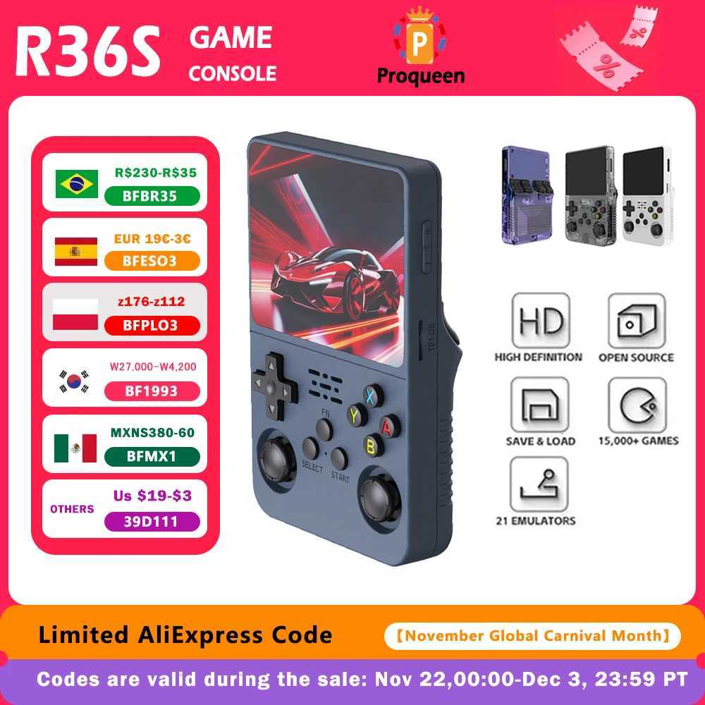 128G R36S Open Source Retro Handheld Video Game Console Open Source Linux System 35 Inch IPS Sn Portable Pocket Video Playe H251119-image-1085259942