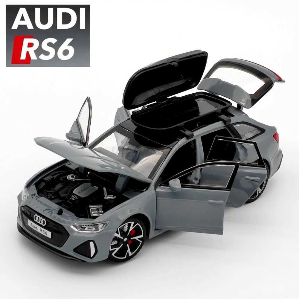 132 Audi RS6 Toy Car Model With Sound And Light Doors Opened Alloy Diecast Model Vehicle Collection for Boy Adult Festival Gift C251118-image-1085179906