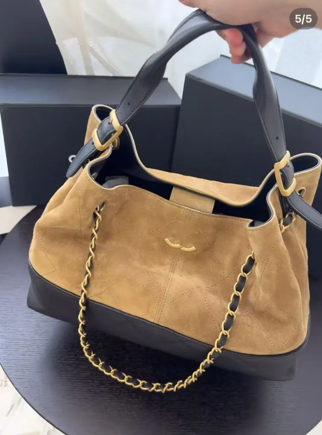 10A NEW 25 bag luxury Classic Flap high quality caviar women designer bag sheepskin diamond grid chain capacity bucket bag hand-held single