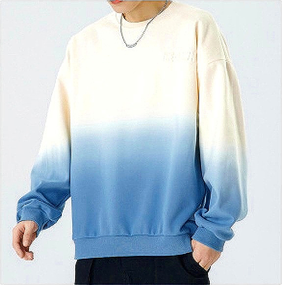 H340 Men Long-sleeved Autumn and Winter Heavy Loose Solid Color Lapel