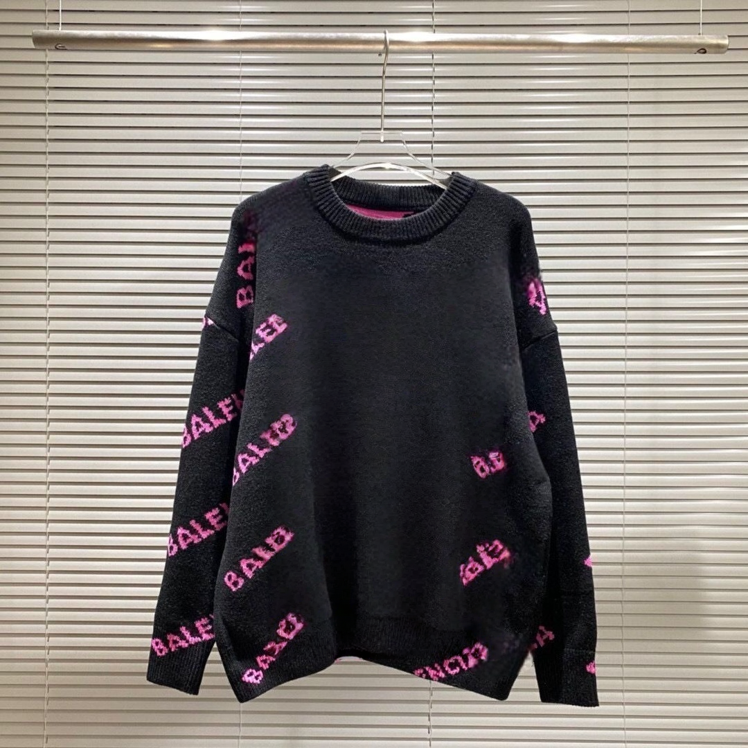 pairs pullover fashion Luxury Casual Knitted sweater Letter pattern Men sweater pure Cotton Top designer wool pull Mens Women Sweaters Long Sleeve J