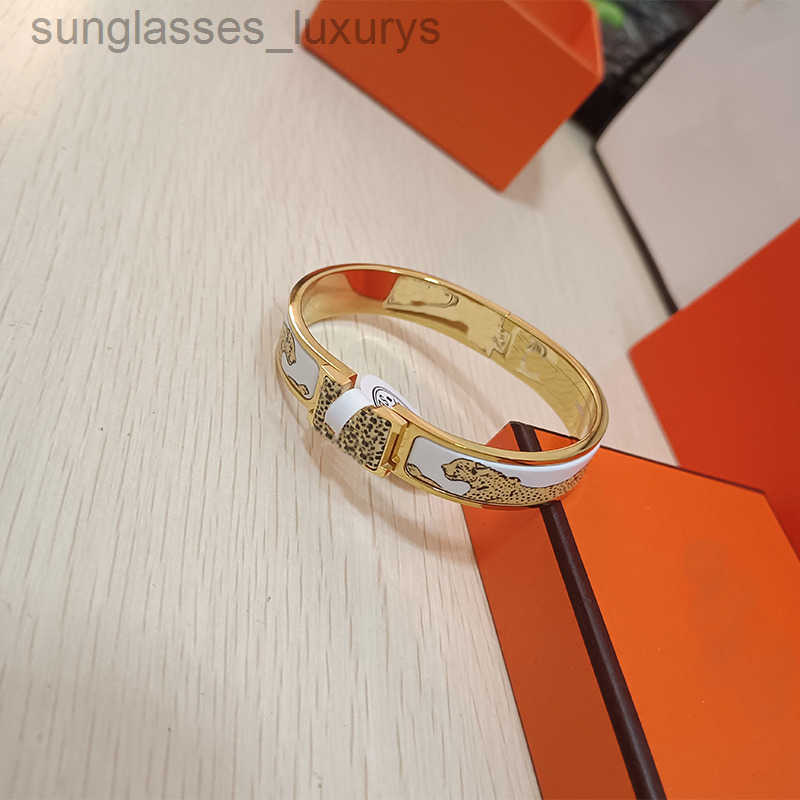 Hot Pure Handmade Custom Enamel Craft Bracelet Girl New Gold Bracelets Designer Bracelet Luxury Jewelrys Trendy Bangle 18k Gold Wristband Bracelet