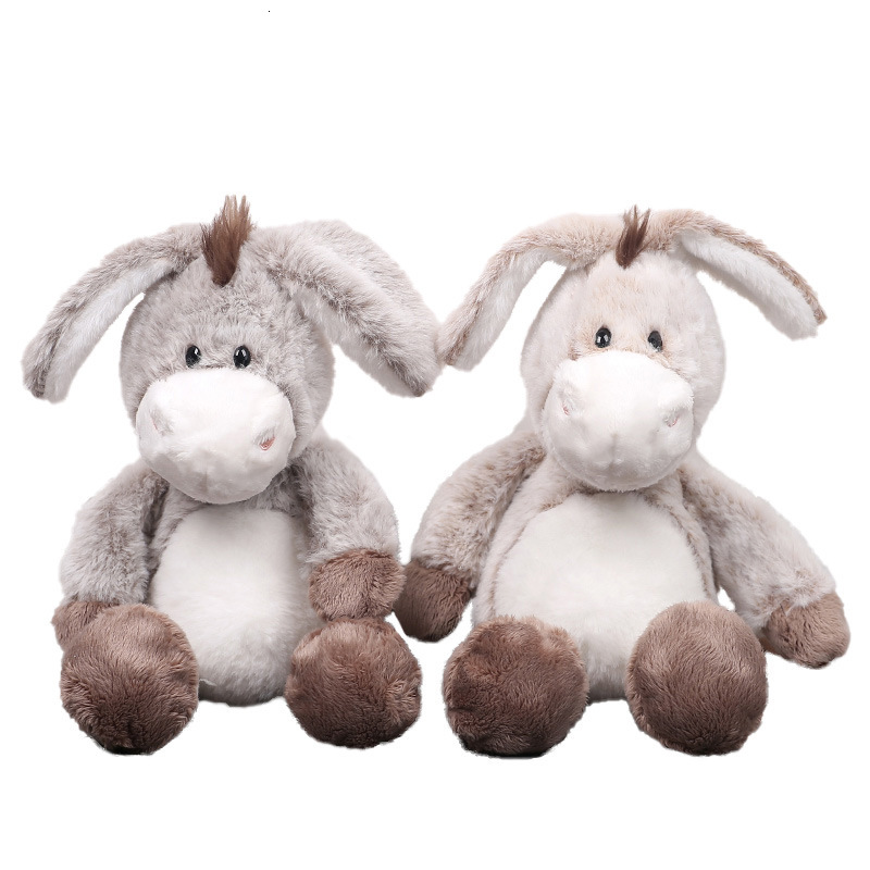 32Cm Stuffed Animals Small Donkey Doll Long Ear Hanging Leg Plush Toy Wholesale Gift Baby Soothing Appease Ornament-image-1054338709