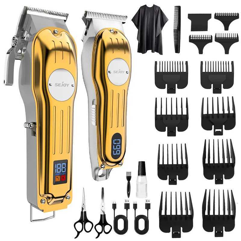 SEJOY Electric Hair Clippers for Men Professional Cordless Barber Clippers Rechargeable Beard Trimmer LED Display Trimmer KitT251120-image-1085402902