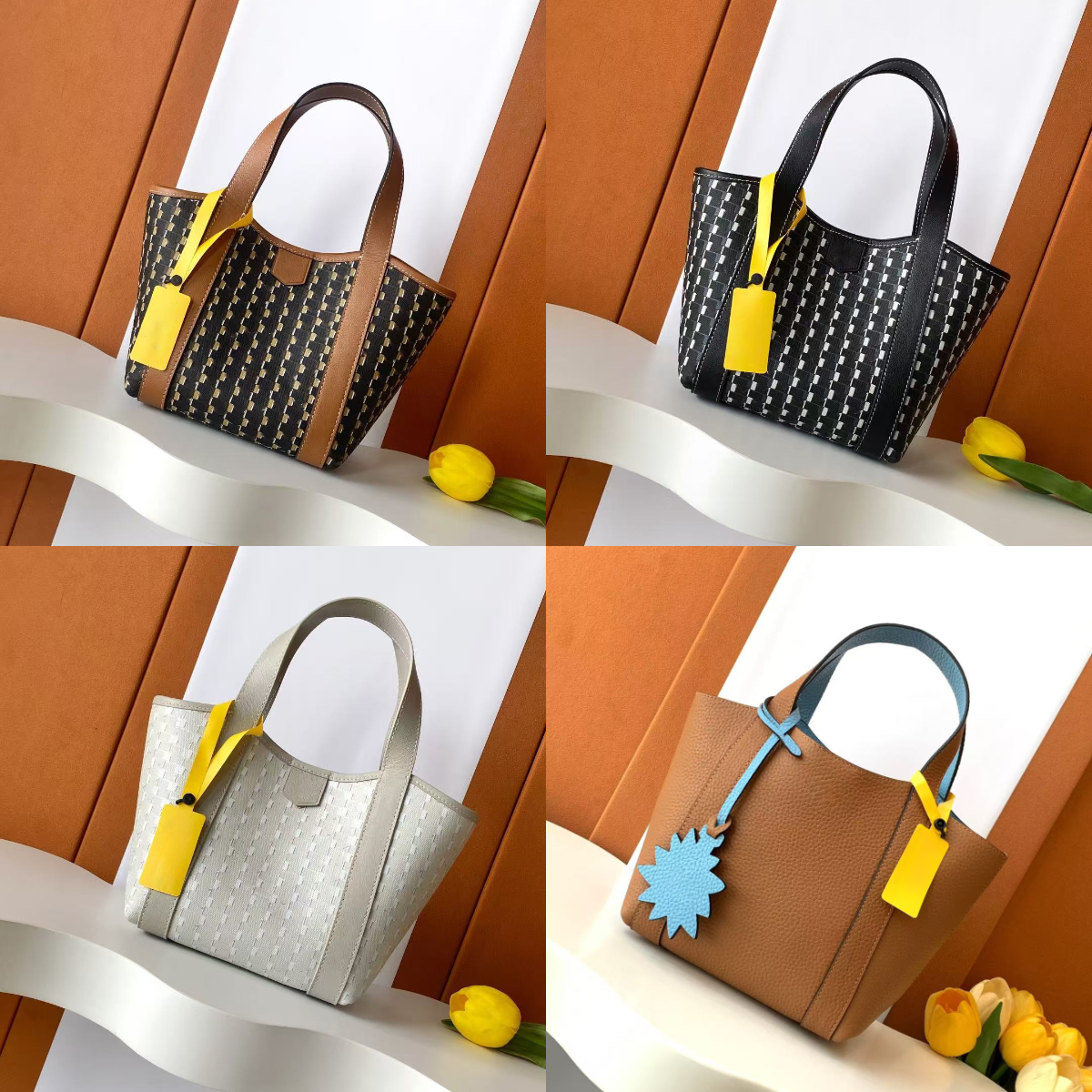 10a Sac Designer Duo Fourre-tout Bb Sacs Sac à main en cuir véritable Femme Grande capacité Sac à provisions Sac à bandoulière en toile Sac sous