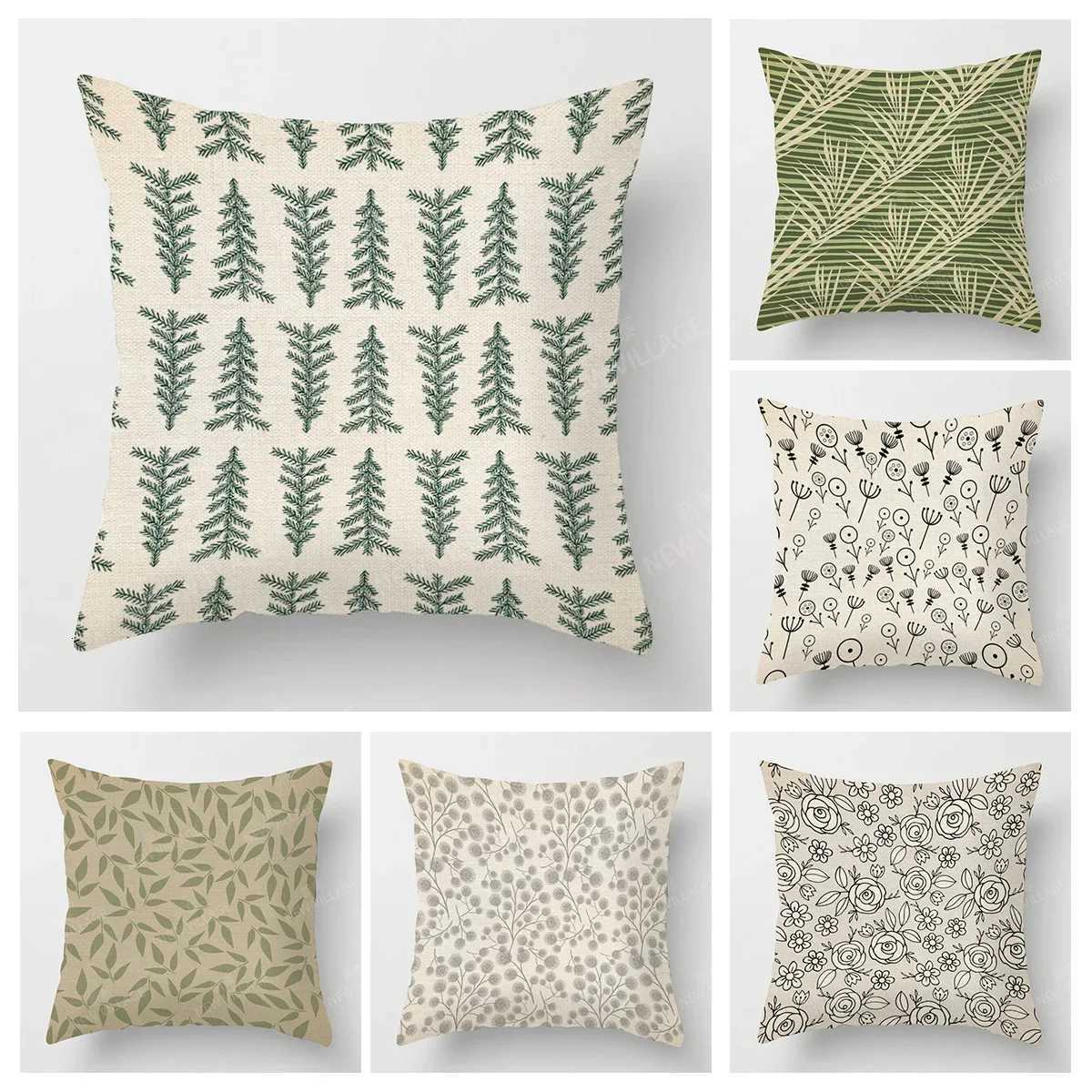 Pillow Case Modern Home Living Room Decor Throw Covers Cushion sofa 35x35cm 40x40 60x60cm 45x45cm 4040 case boho plant nordic C251120-image-1085429881