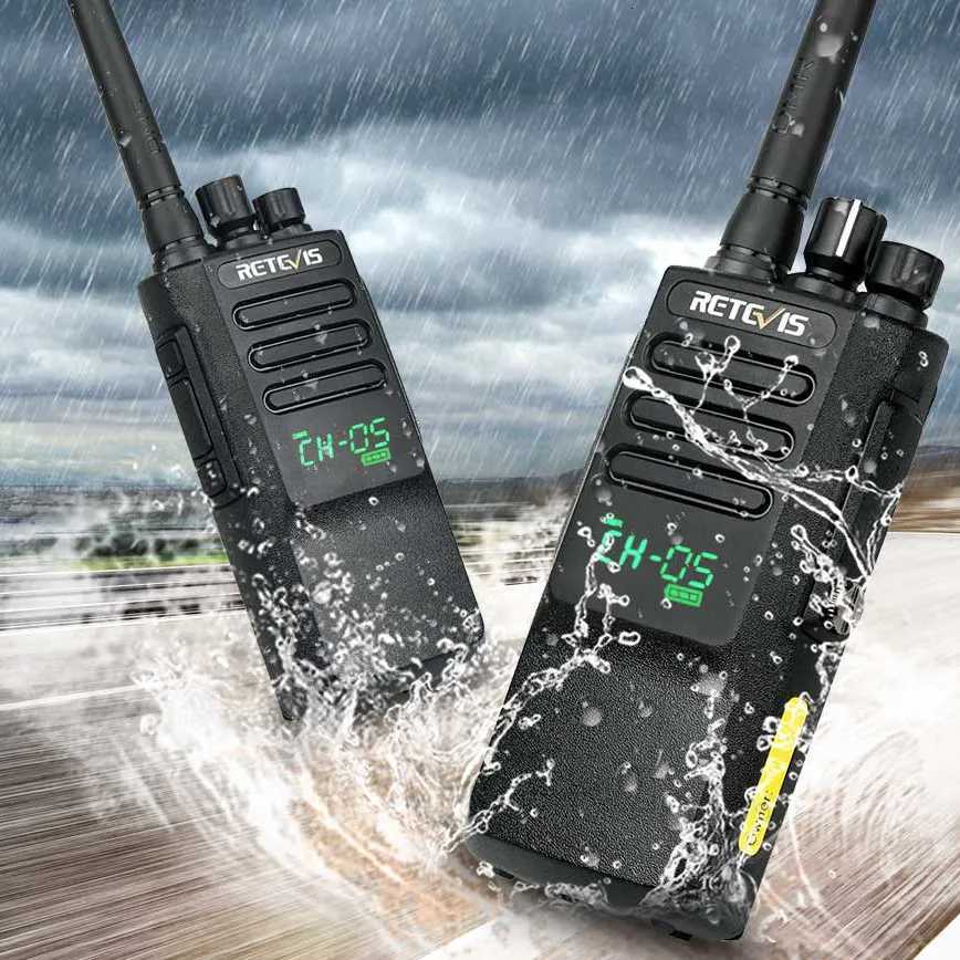 High Power Retevis RT50 DMR Digital Walkie Talkie 2PCS UHF IP67 Waterproof Two Way Ra AES256 Encryption with Ra C251120-image-1085439670