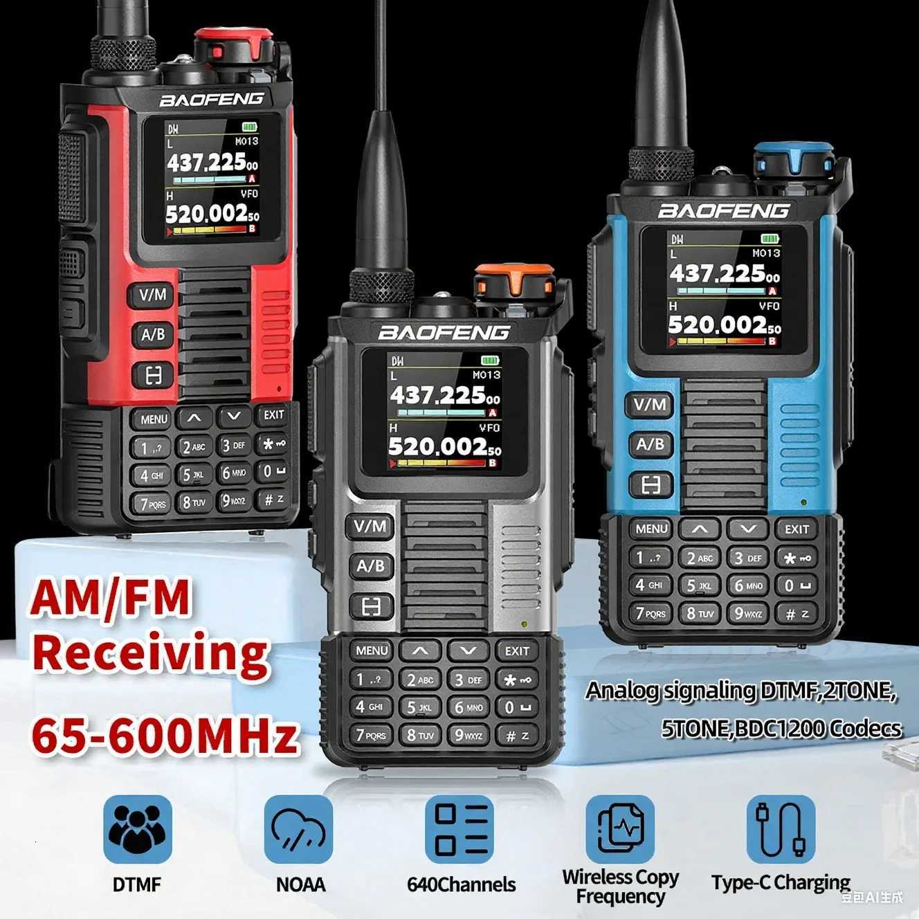 Baofeng UV-K67 PRO Walkie Talkies Long Range Mti Band DTMF Wireless Copy Frequency 640CH NOAA Type-C outdoor Ham Two Way Ra C251120-image-1085438715
