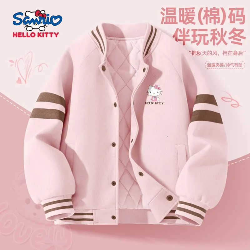 Sanrio Kawaii Hello Kitty My Melody Children Cute Cartoon Comfortable Warm Jacket Cotton Padded Windproof Coat Gift for Kids H251120-image-1085366042