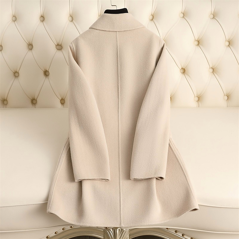 D6183 Double-faced fleece wool coat for women short 2024 autumn and winter new Chinese style mother's wear