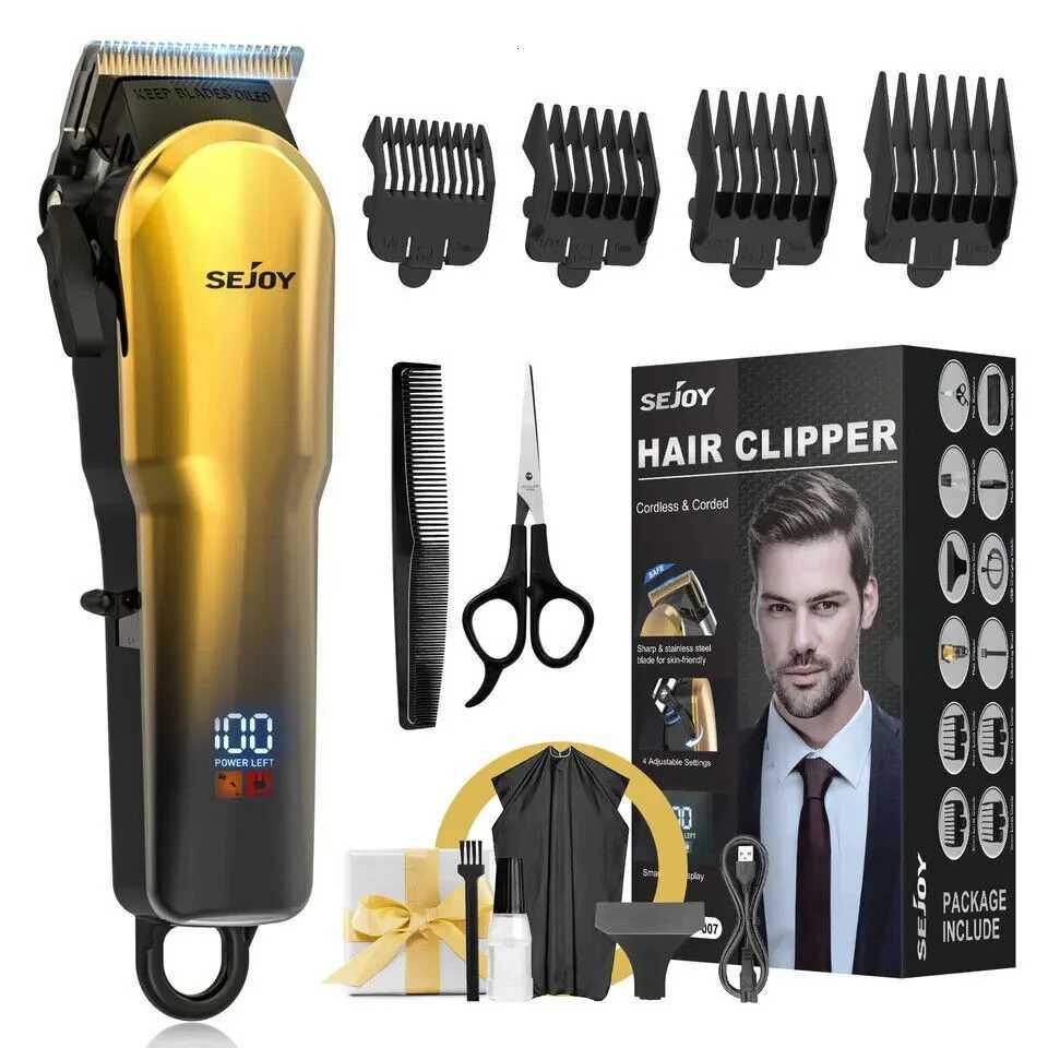 Sejoy Mens Hair Trimmer Multifunction Hair clippers for Body Head Hair Electric Beard Trimmer Shaver Rechargeable Grooming KitT251120-image-1085402656