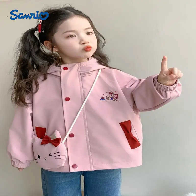 Sanrio Kawaii Y2k Anime Childrens Clothing New Style of Charge Jacket Cross Border Girls Cartoon Autumn 2025 Korean Western-style H251120-image-1085364573