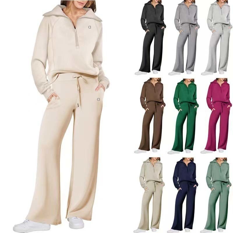 A1372 Sports décontractés 3D LOGO deux pièces à capuche tenue à manches longues haut pantalon ensemble automne hiver vêtements de sport à la mode