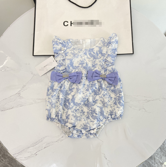 INS In Stock Luxury Designer Newborn Baby Girl Boy Rompers Clothes Infant Girls Letter Print long short sleeve Onesie Bodysuit Jumpsuits tops-image-1099268364