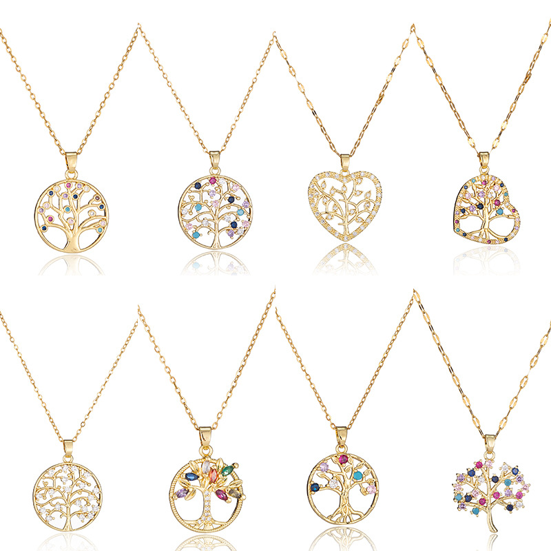 Tree of Life Fashionable Unique and Trendy moissanite chain designer necklace designer necklace for woman diamond chain luxury jewelry women mens ne