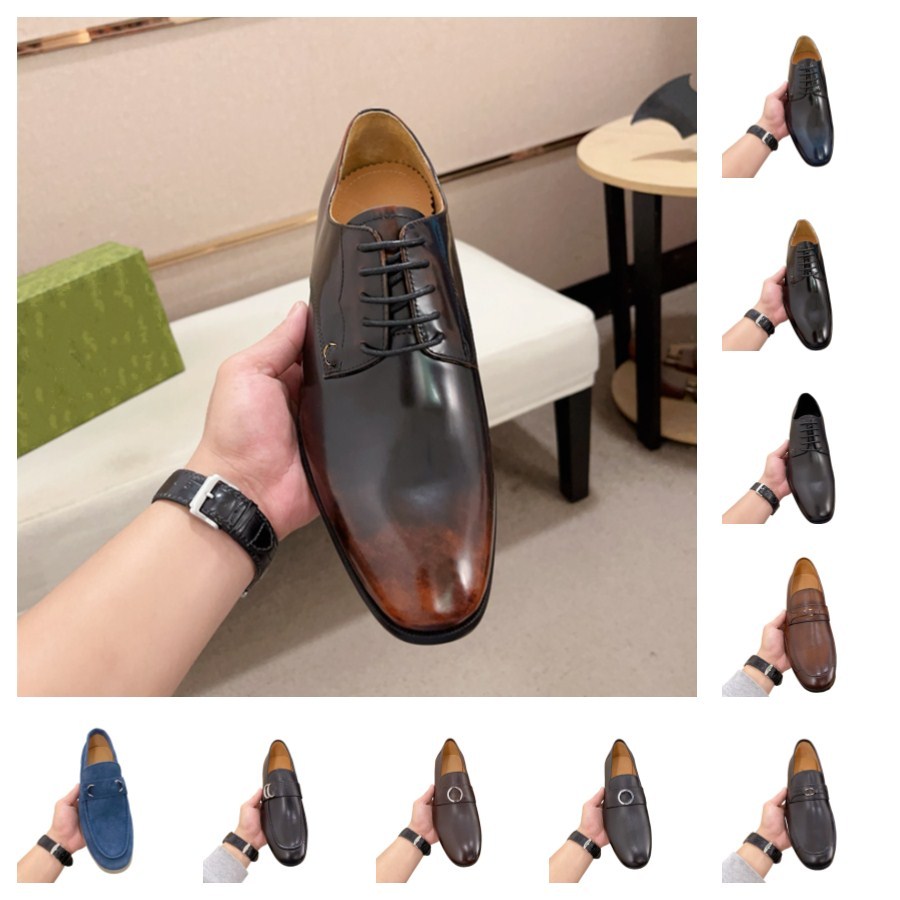 69Model 2024 New High Quality Designer Handmade Oxford Luxury Dress Shoes Men Genuine Cow Leather Suit Shoes Footwear Wedding Formal Italian Shoe-image-954818460