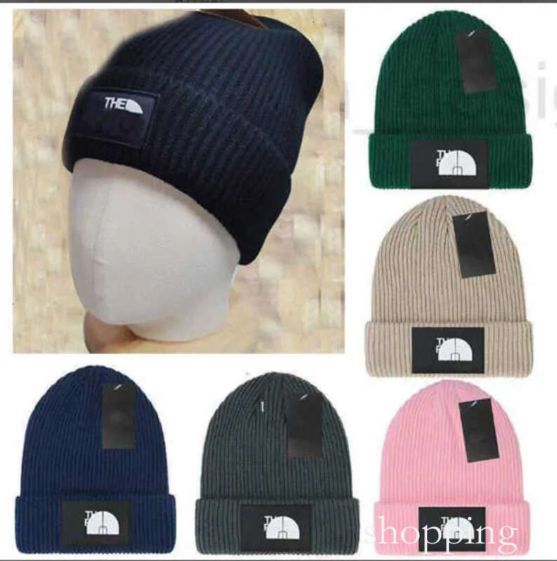 Europe Bonnet tricoté Designer North Beanie Cap Hommes Automne Hiver NF Skull Caps Casual Ajusté Unisexe Loisirs Pull Bonnet Gorros 11
