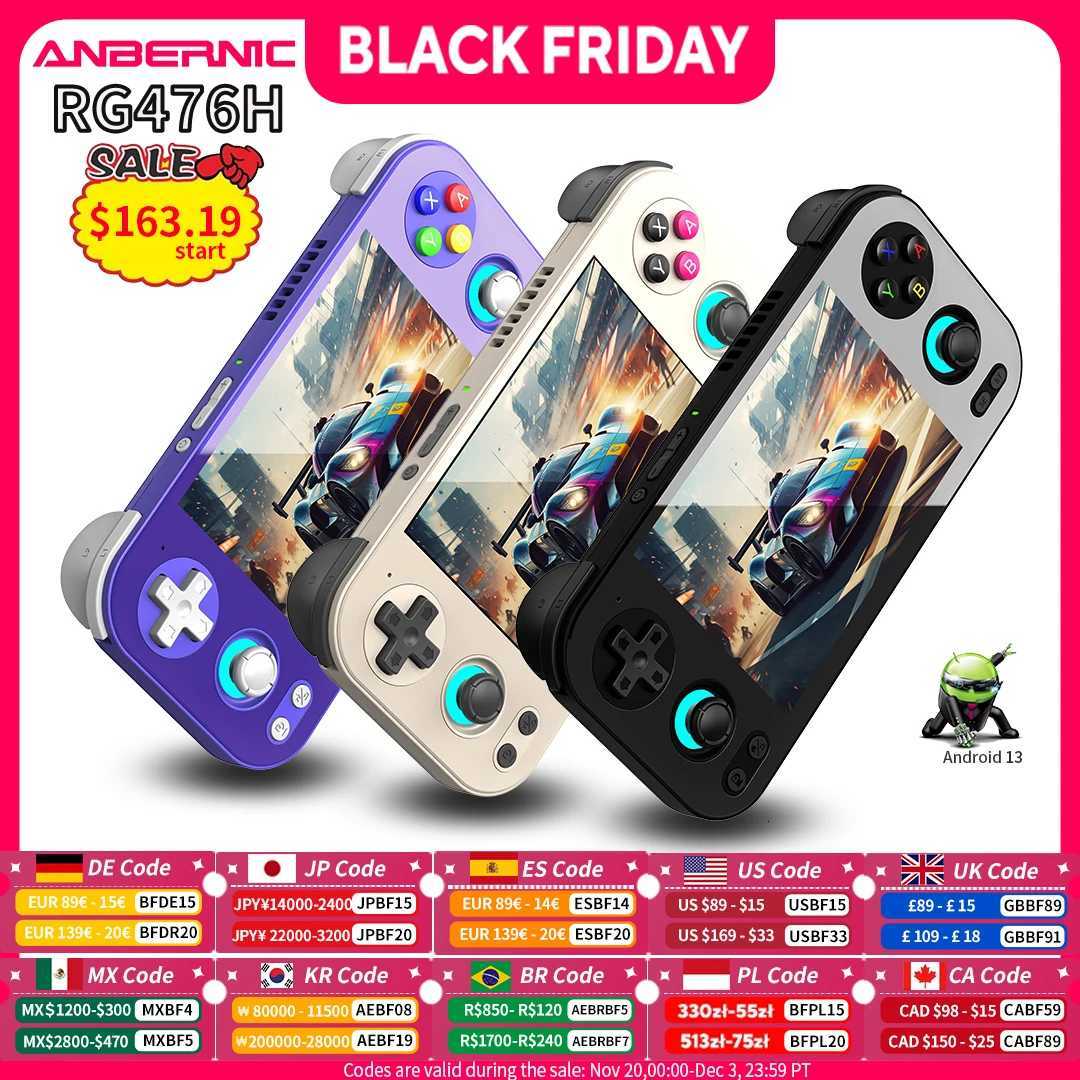 Anbernic RG 476H Video Handheld Game Console 47inch Borderless fl Sn Android 5000mAh Hall Triggers RG476H Portable Player C251121-image-1085578587