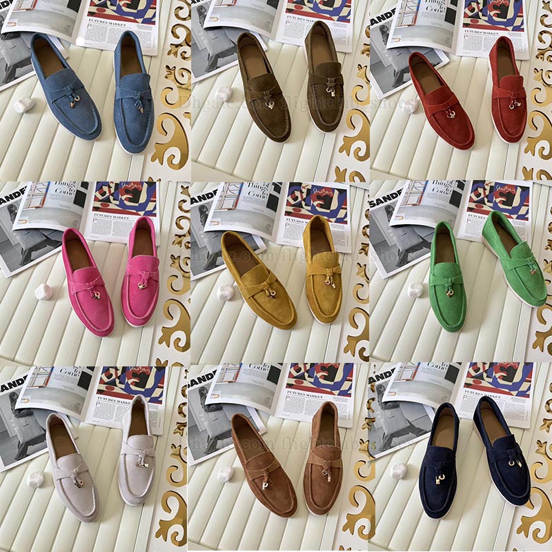 Loafers Women Men Designer Dress Shoes Mens Summer Walk Charms Leather Suede Loafers womens Shoe Slip on Flats Women trainers Luxury Designers Sneak