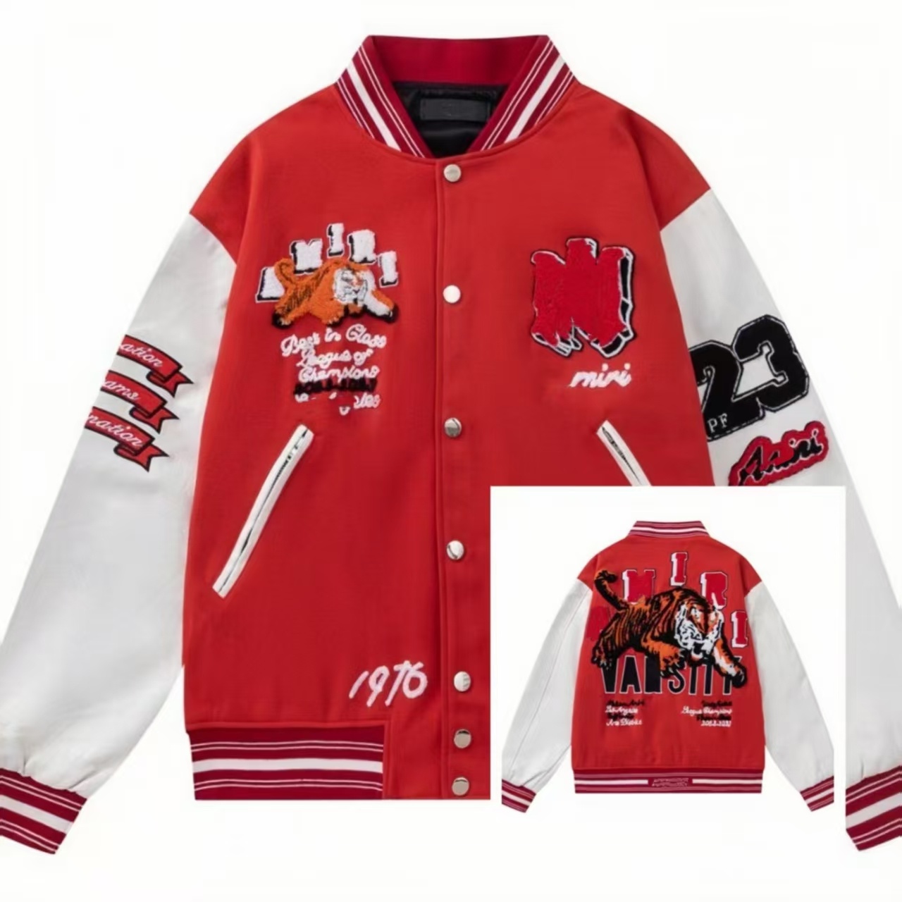 amirness jacket designer mens jackets campus winter high quality Amiraly jackets baseball jacket trend brand letters letters embroidery yellow autum