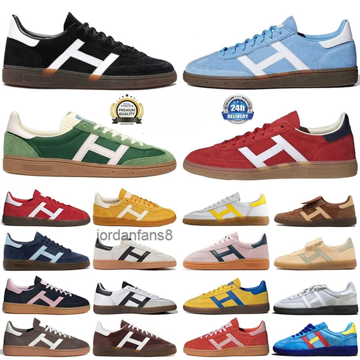 Livraison gratuite Handball Vegan bleu marine gomme aluminium polaire nuit ombre marron université blanc gris chaussures décontractées baskets