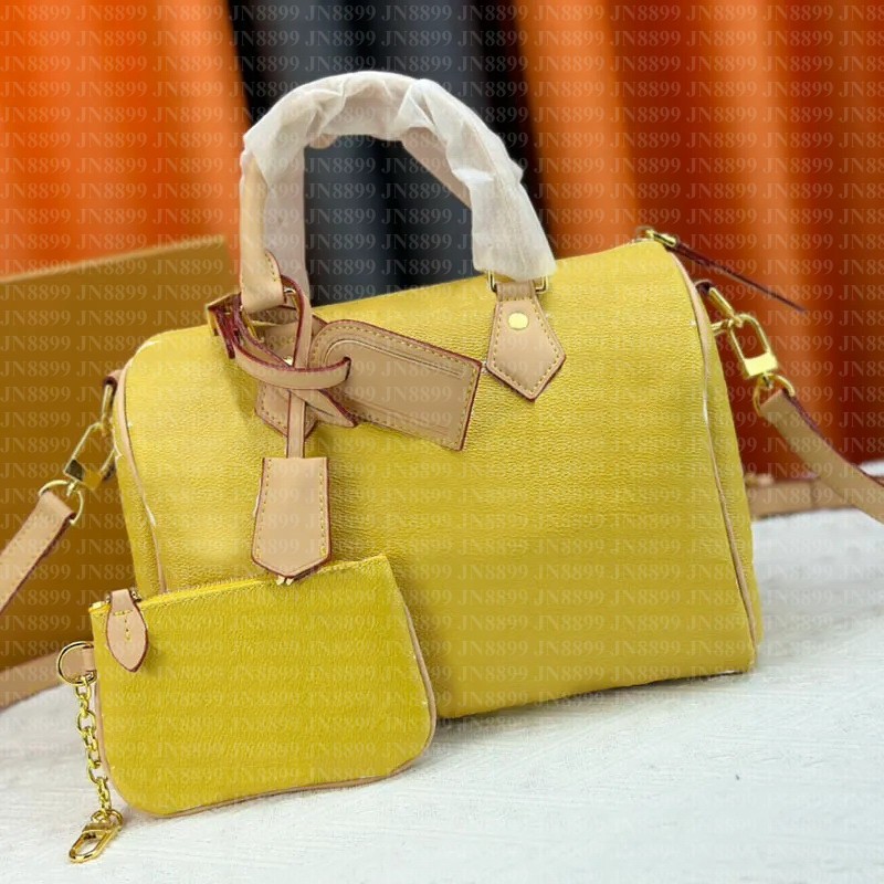 Sac de sport classique 25cm Sacs à main de designer Sacs en cuir véritable Femme Fleur Dames Sac à main Hommes Portefeuilles Luxe Femmes Sac à ba