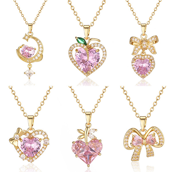 Collier d'amour pour femmes polyvalent Bowknot ins chaîne de clavicule chaîne de moissanite collier de créateur collier de créateur femme diamant