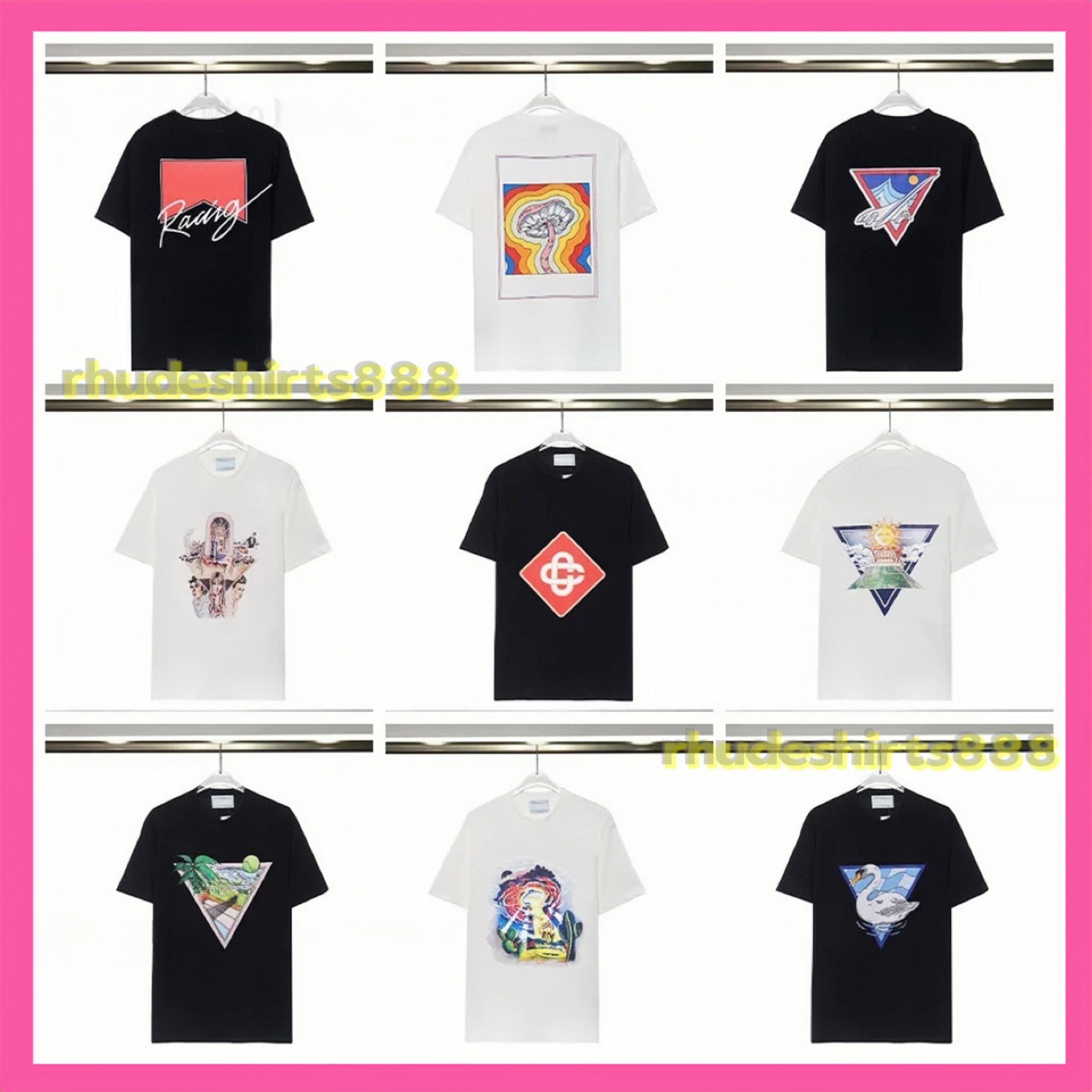 Mens Designer T Shirt quality short-sleeved fashion men and women short T-shirt couple models cotton Luxury Men Hip Hop clothes shirt tshirt L6-image-946490823