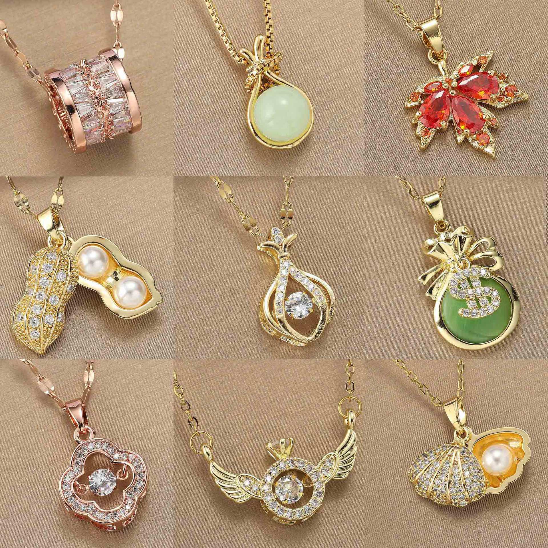 Pendentif perle ins chaîne de clavicule chaîne moissanite collier de créateur collier de créateur pour femme bijoux chaîne de diamant bijoux de l