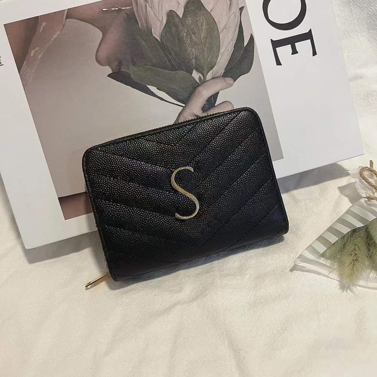Sacs de créateurs de luxe de haute qualité portefeuille de la carte porte clés portefeuille portefeuille hommes célèbres détenteurs de femmes en