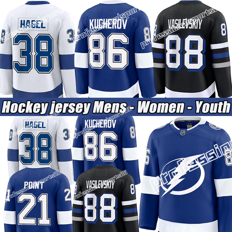 #86 Kucherov A Tampa Baycity Lightning jersey #88 Vasilevskiy #81 Cernak #21 Point #77 Hedman A hockey jersey-image-894427741