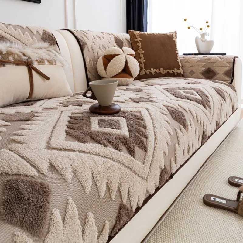 Luxury Plush Sofa Cushion Warm Autumn/Winter Sofa Throw Anti-Slip Comfortable Soft Living Room Cover C251121-image-1085582612