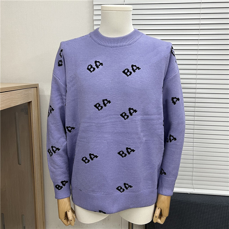 Vêtements de luxe Pull pour femme pour femme Pulls de créateurs Casual Tricot Couleur contrastée à manches longues Automne Mode Marque Top Dames