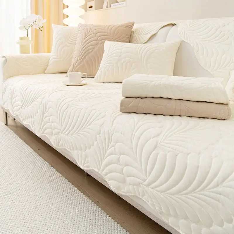 Solid Color Embroidery Sofa Cover Fashion Four Season Universal Sectional Sofa Towel Anti-slip Couch Covers for Living Room C251121-image-1085580996