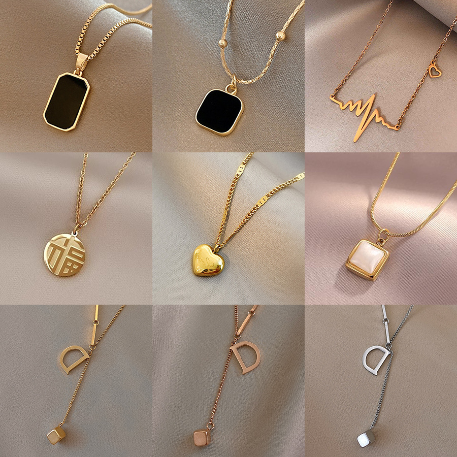 joker blockage design collarbone necklace moissanite chain designer necklace designer necklace for woman diamond chain luxury jewelry women mens